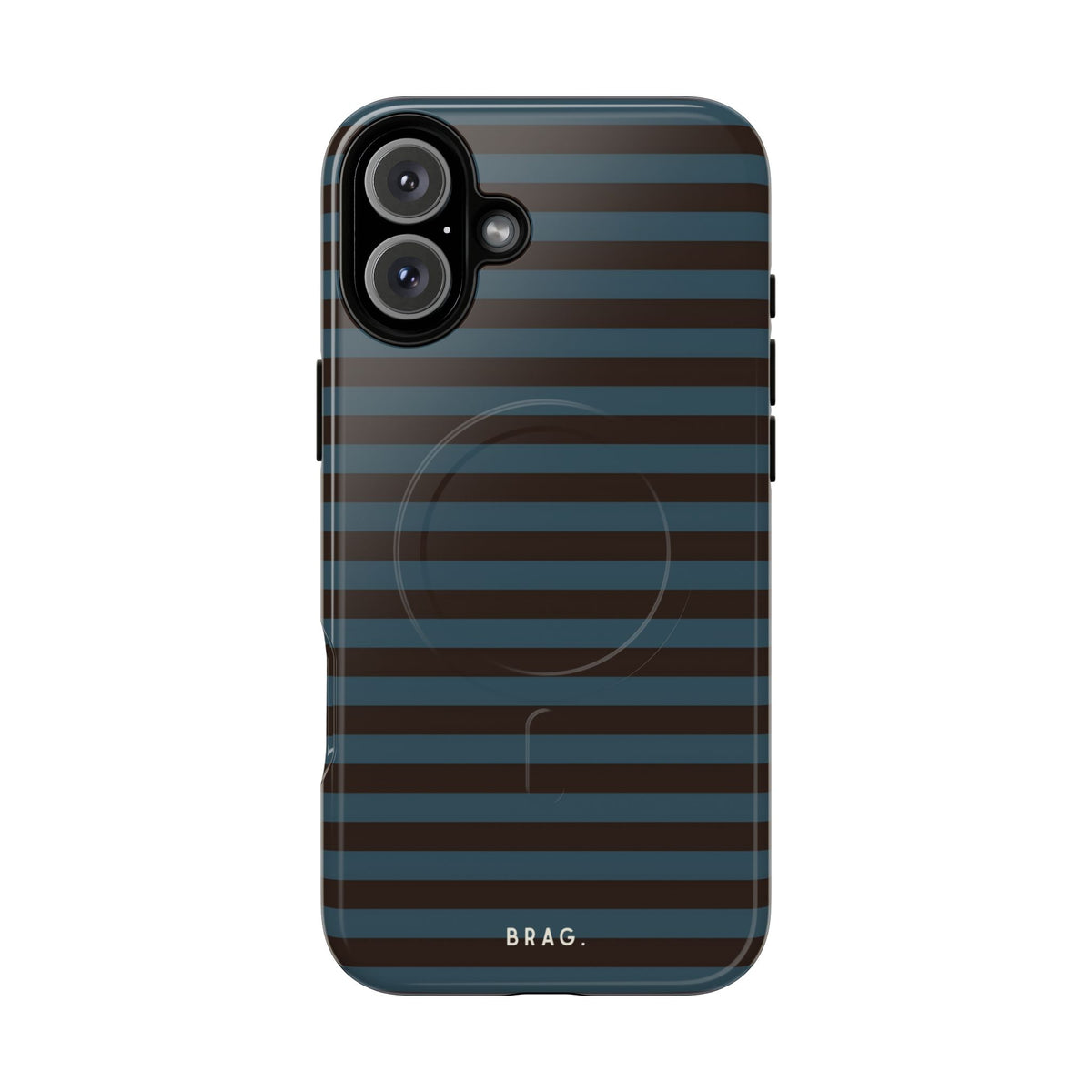 Seaside Stripe MagSafe Tough Phone Case — Magnetic Protective Cover