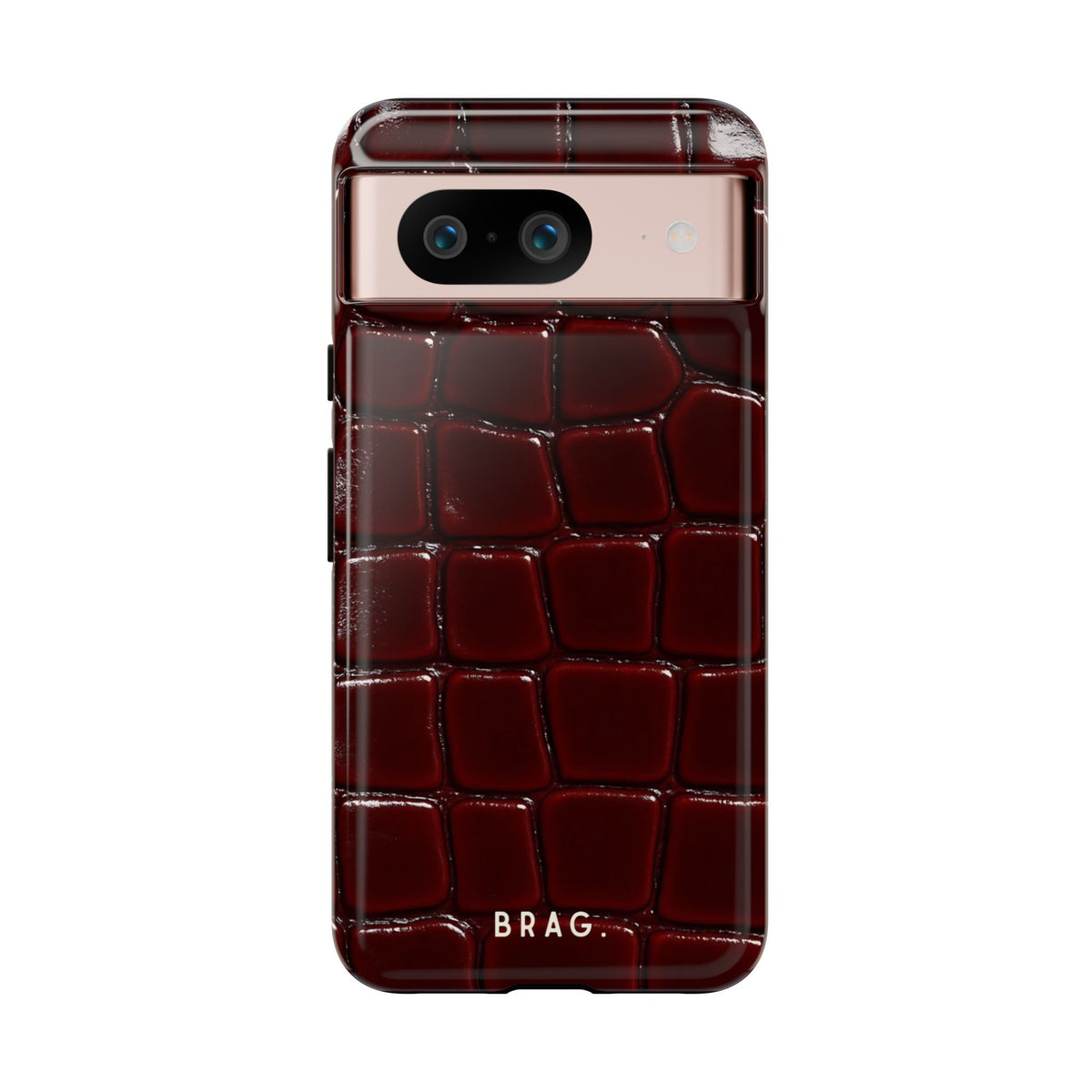 Cherry Leather Tough Phone Case – Shockproof Protective iPhone Cover