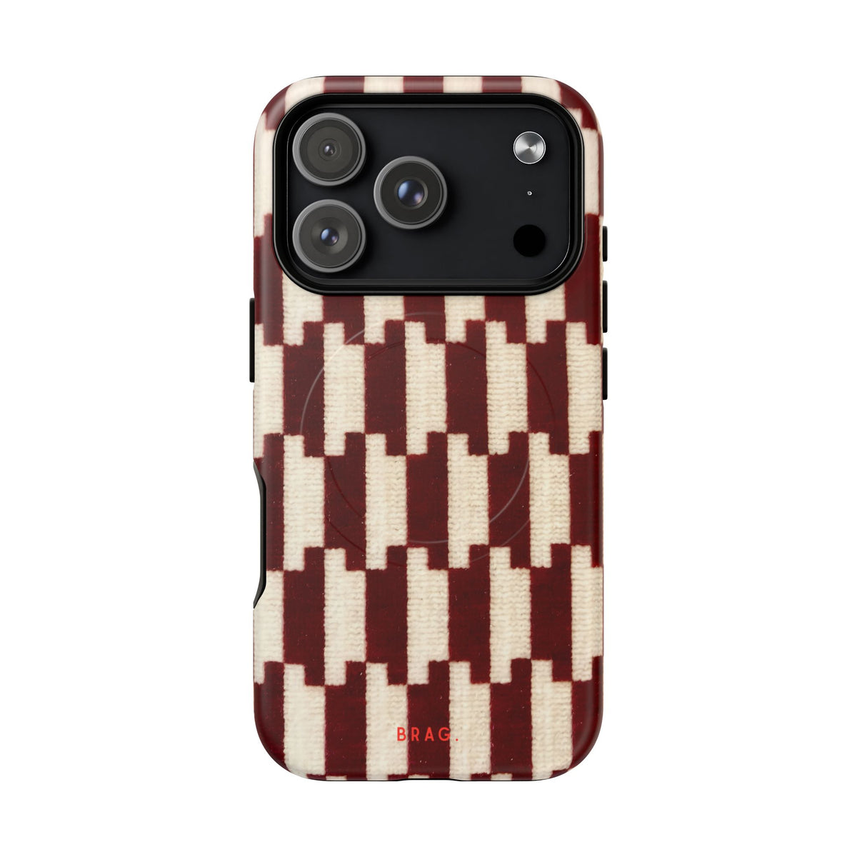 Wine & Cream MagSafe Tough Phone Case — Magnetic Protective Cover