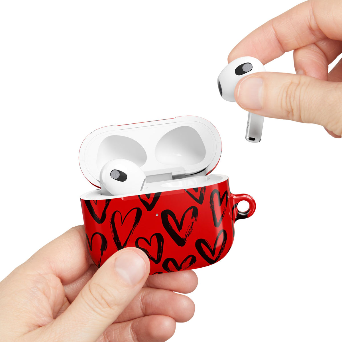 Fire heart AirPod Case – Slim Protective Charging Case