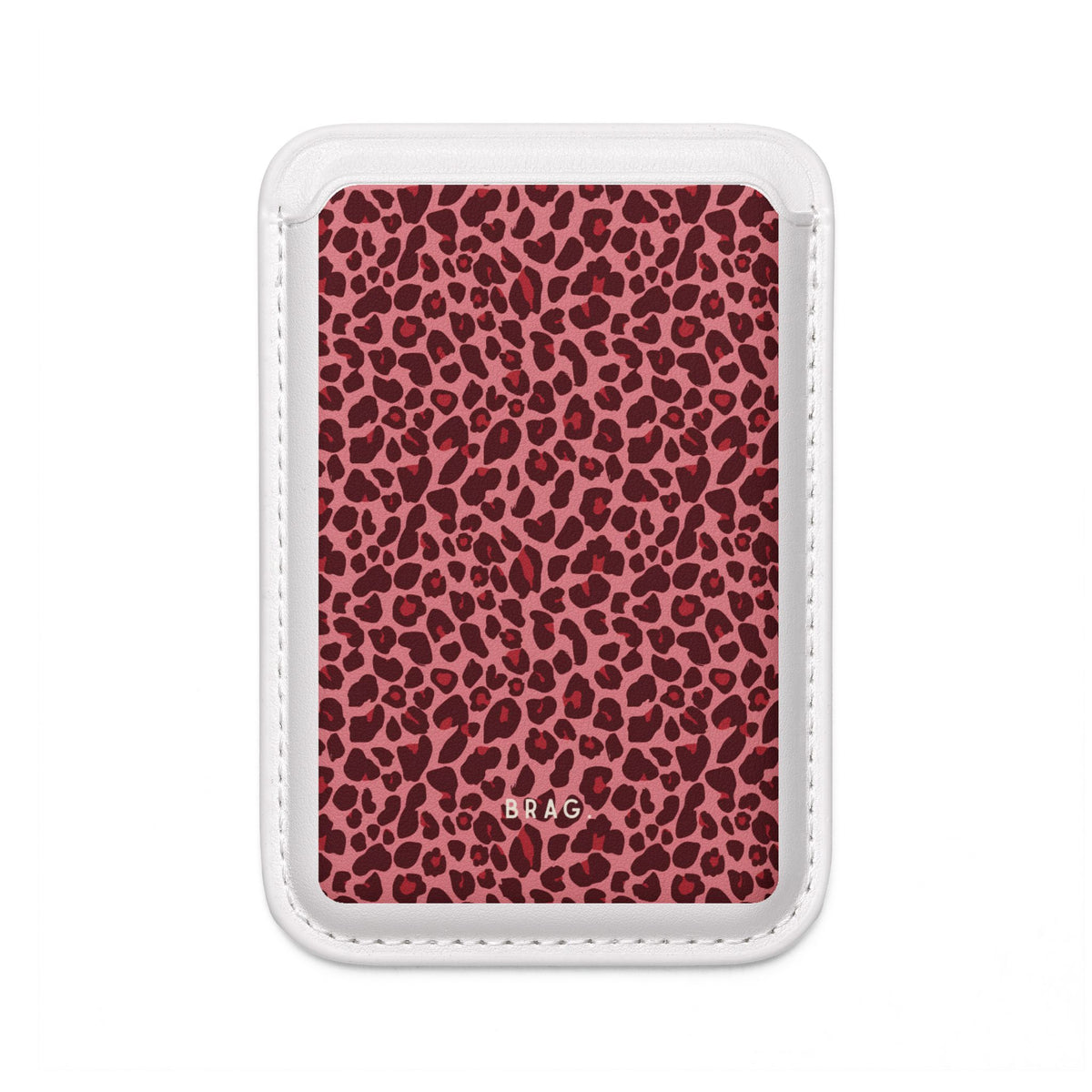 Leopard Love MagSafe Vegan Wallet — Slim Phone Card Holder