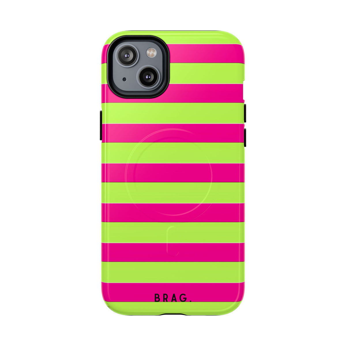 Electric Lime MagSafe Tough Phone Case — Magnetic Protective Cover