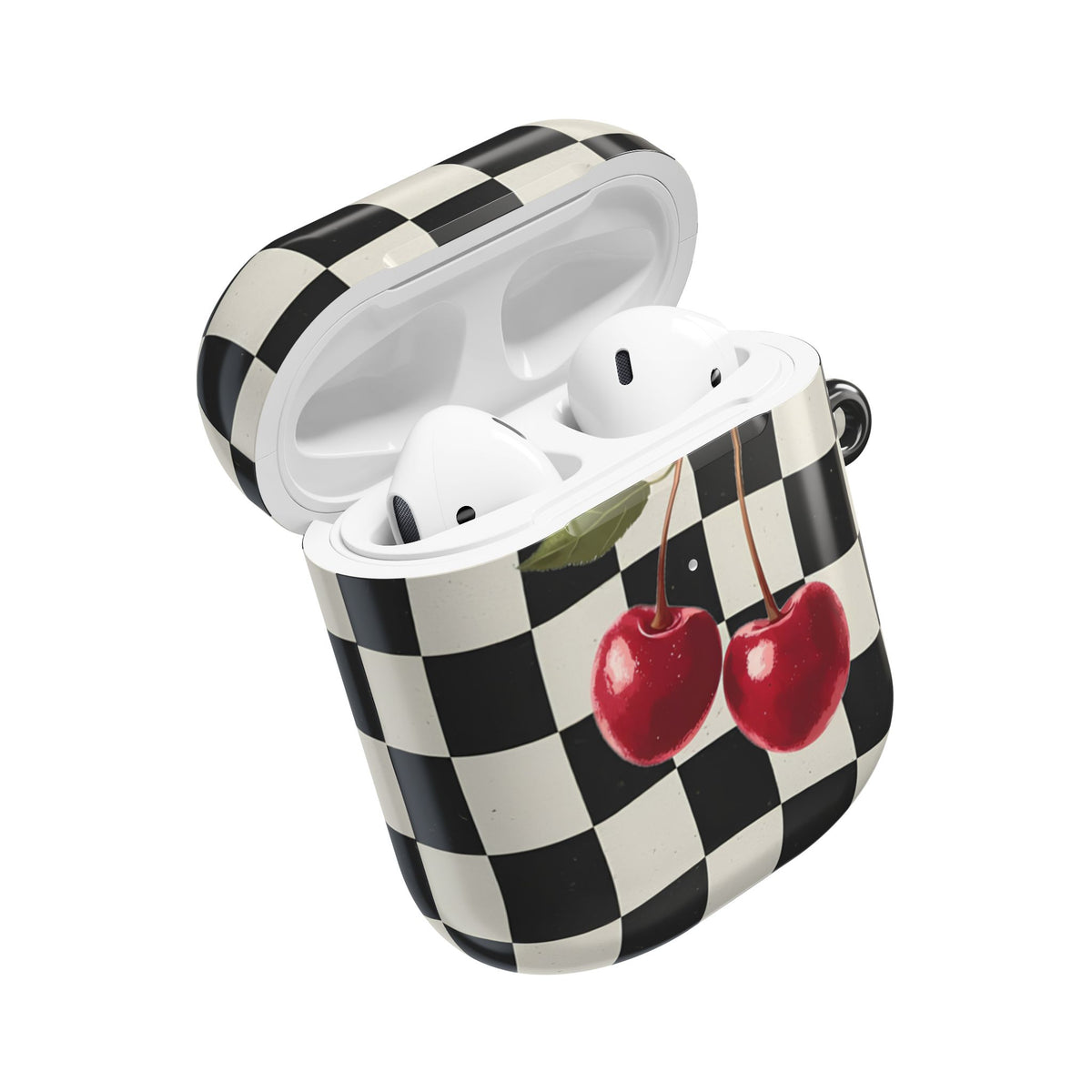 Cherry Check AirPod Case – Slim Protective Charging Case