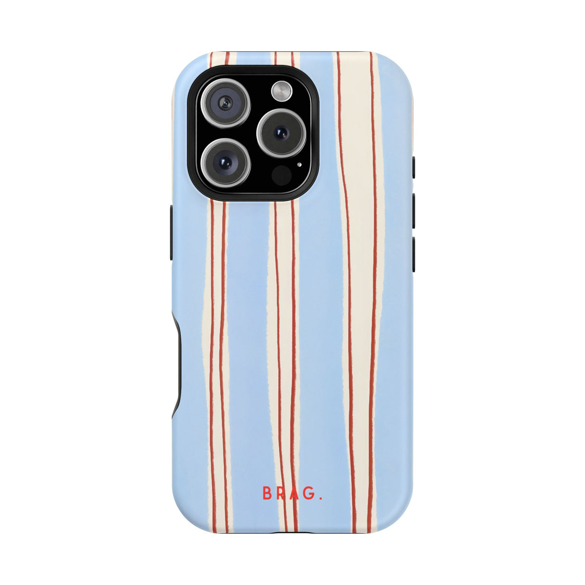 Blue Linen Magnetic Impact-Resistant Phone Case