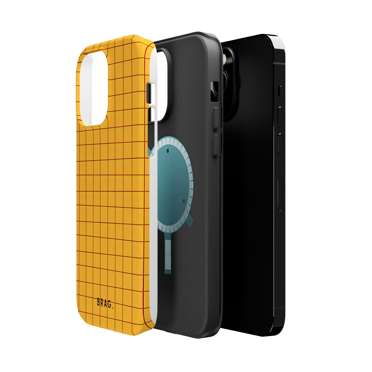 Cheese Grid Magnetic Impact-Resistant Phone Case