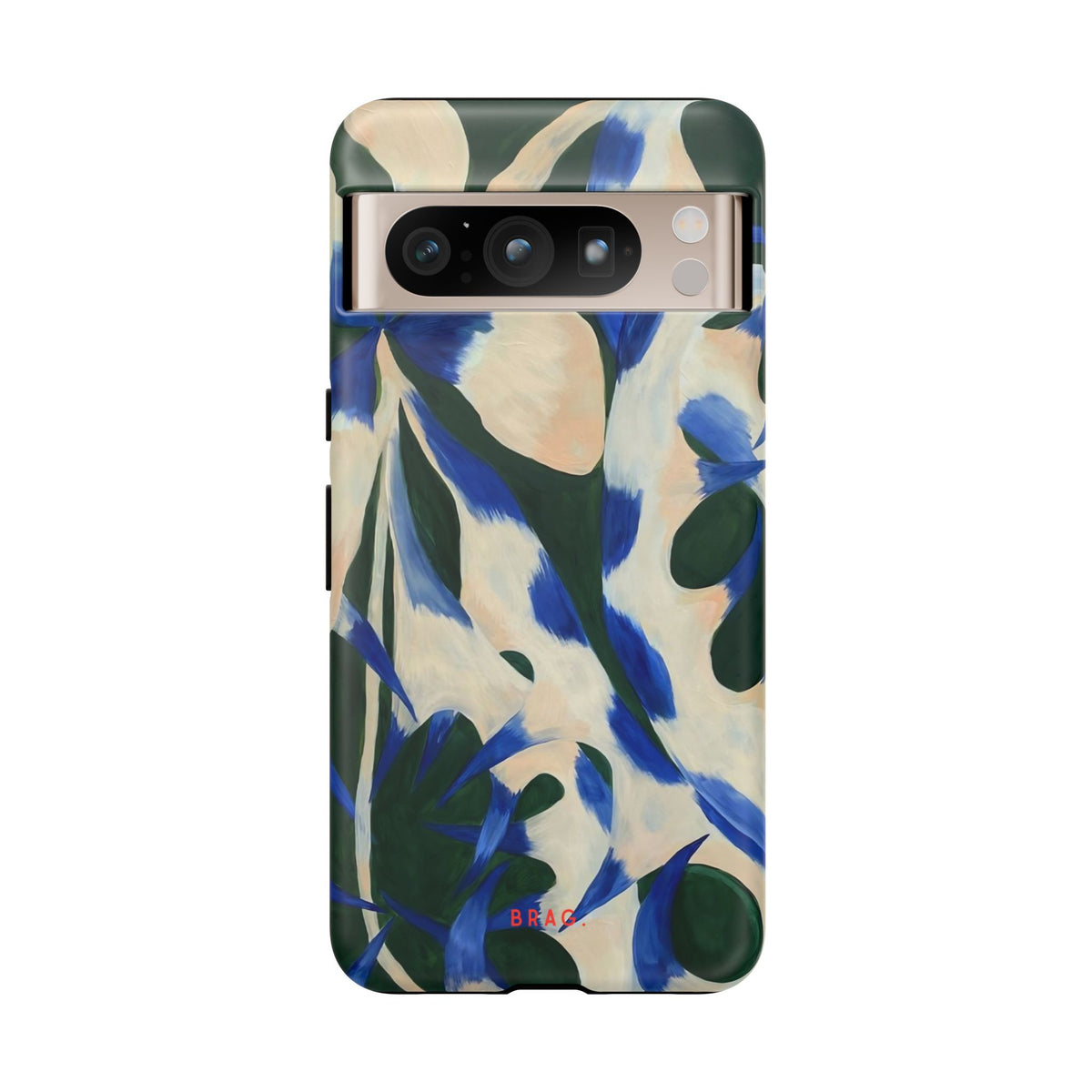 Blue Garden Tough Phone Case – Shockproof Protective iPhone Cover