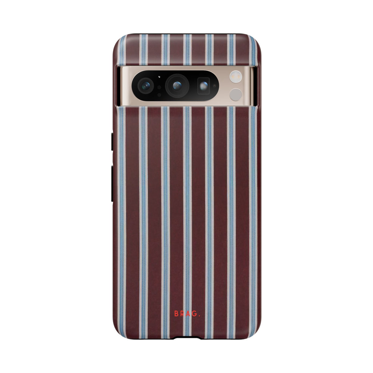 Maroon Lines Tough Phone Case – Shockproof Protective iPhone Cover