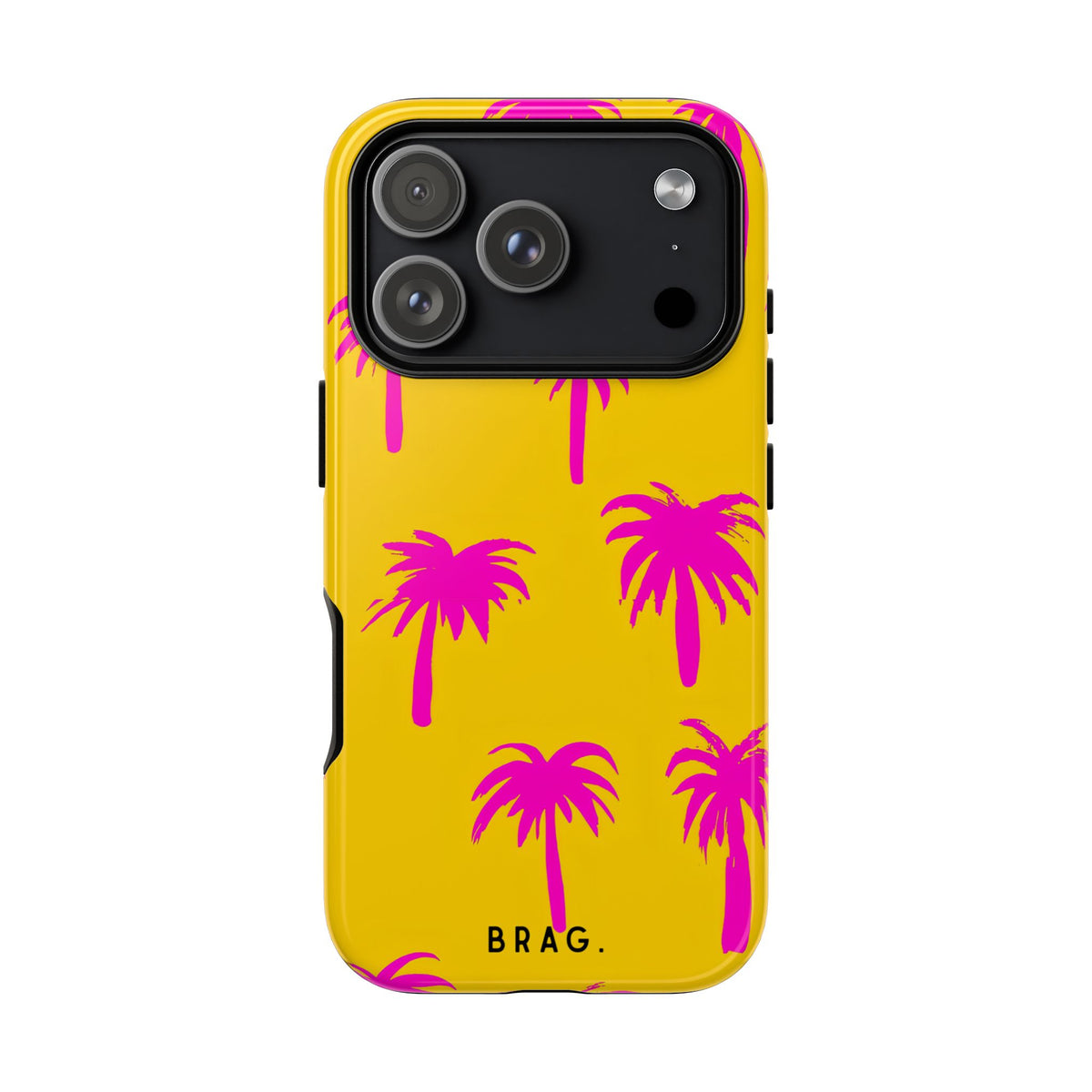 Pink Palms Tough Phone Case – Shockproof Protective iPhone Cover