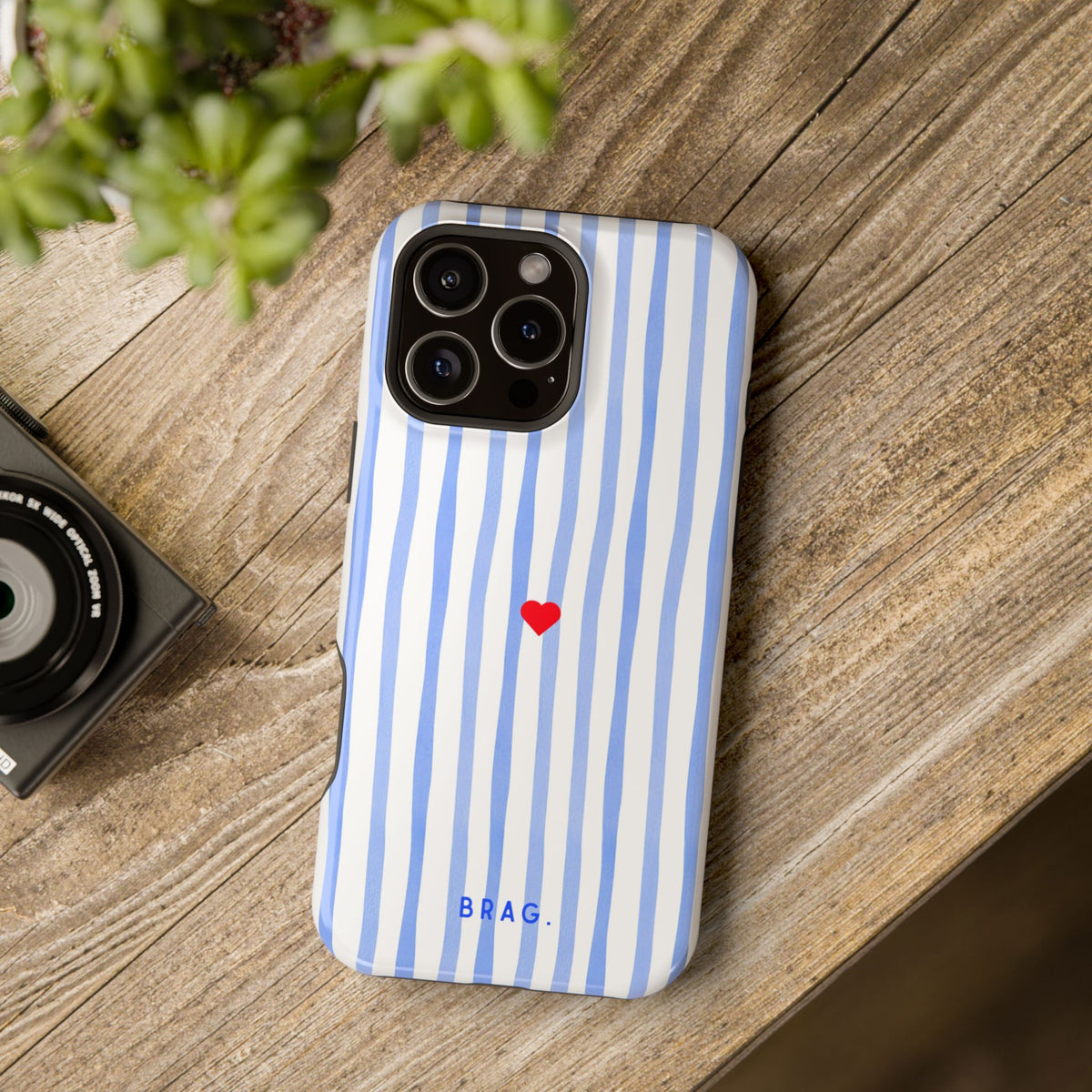 Blue Heart Magnetic Impact-Resistant Phone Case