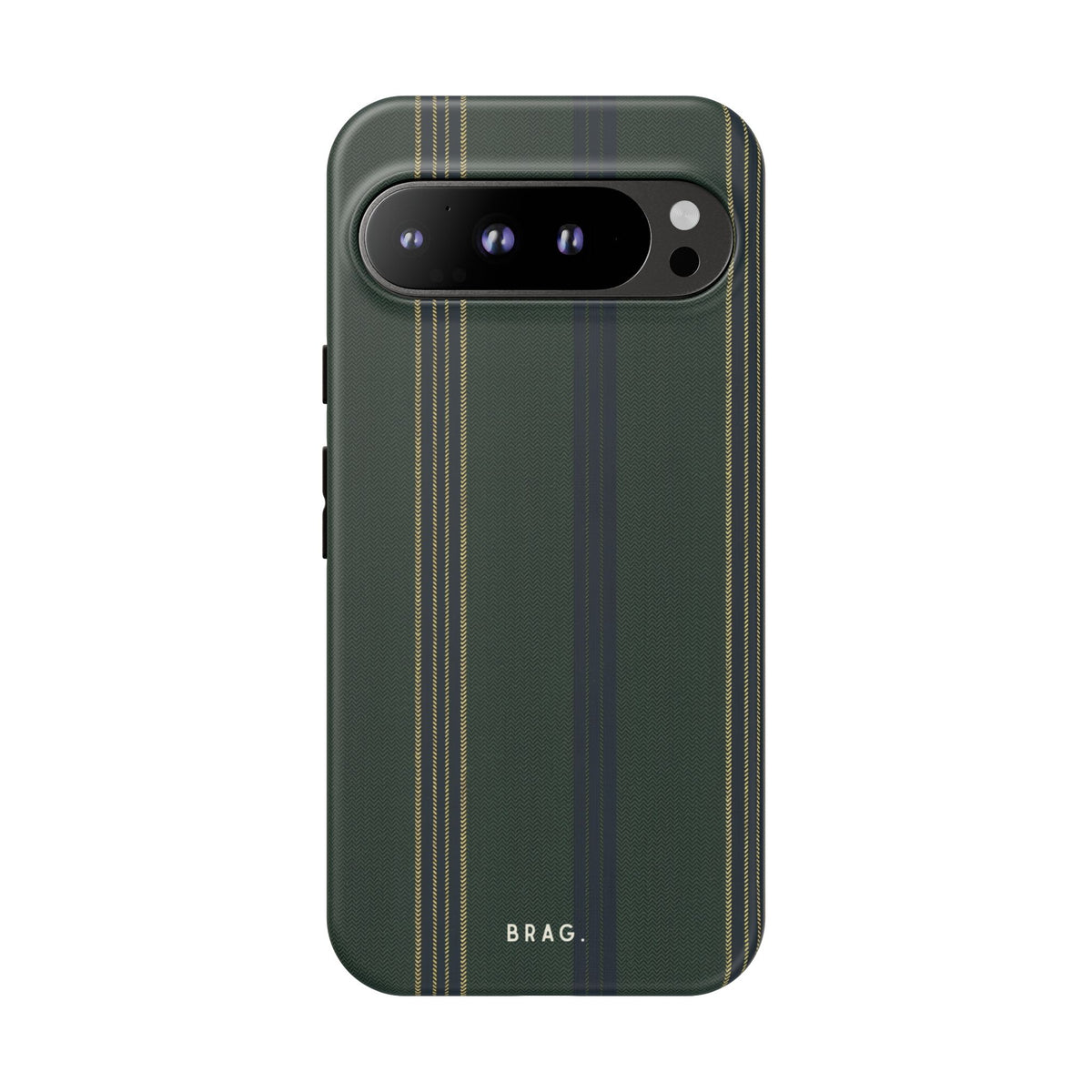 Olive Pinstripe Tough Phone Case – Shockproof Protective iPhone Cover