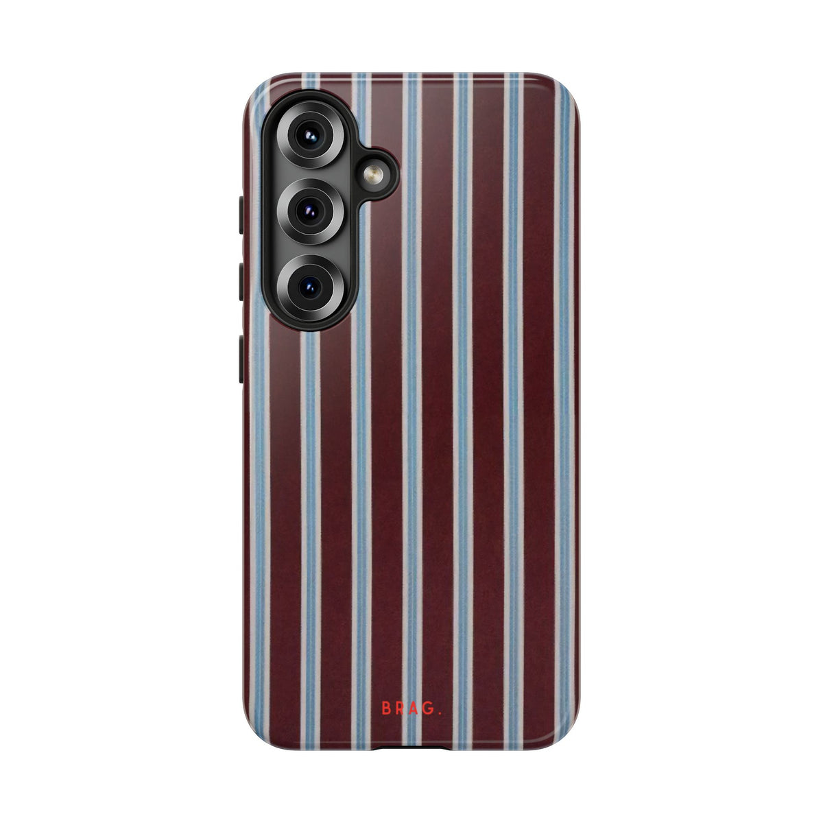 Maroon Lines Tough Phone Case – Shockproof Protective iPhone Cover