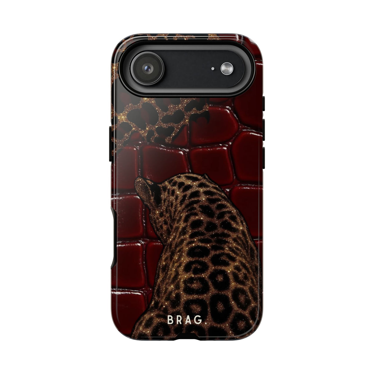 Leopard Lounge Tough Phone Case – Shockproof Protective iPhone Cover