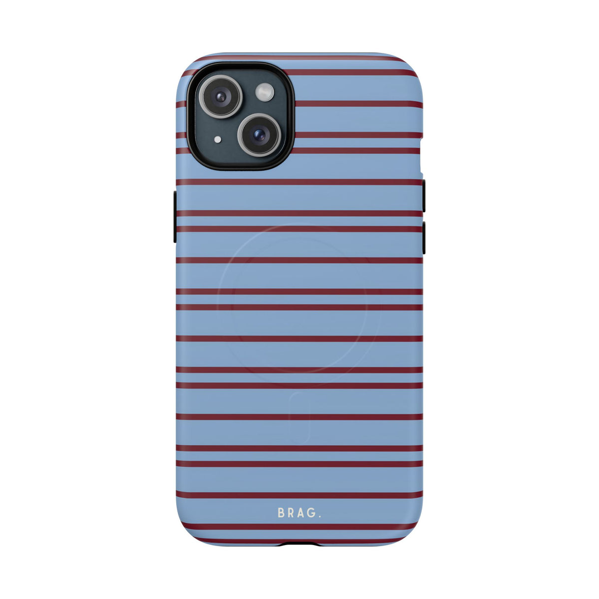 Nautical Stripe MagSafe Tough Phone Case — Magnetic Protective Cover