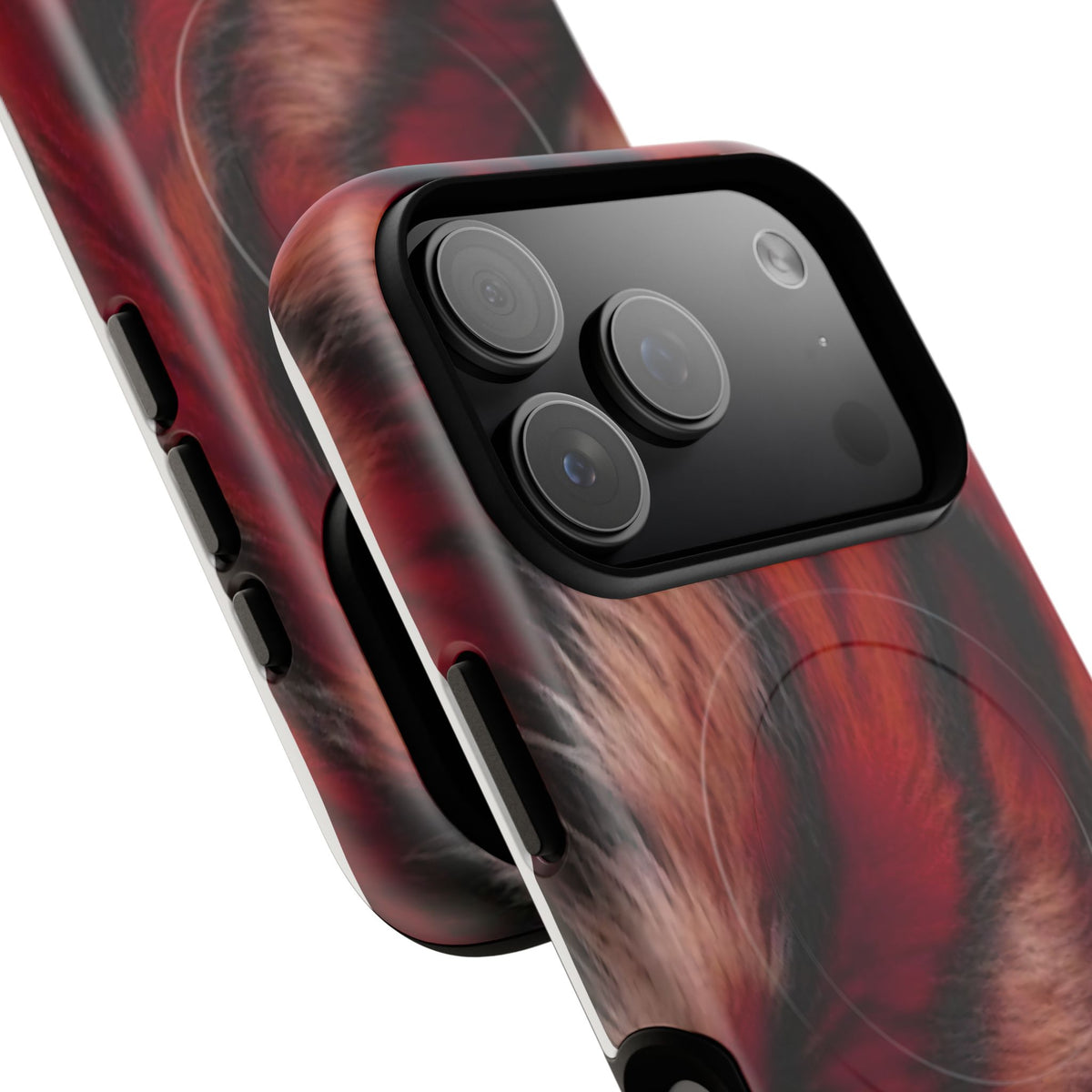 Red Rush MagSafe Tough Phone Case — Magnetic Protective Cover