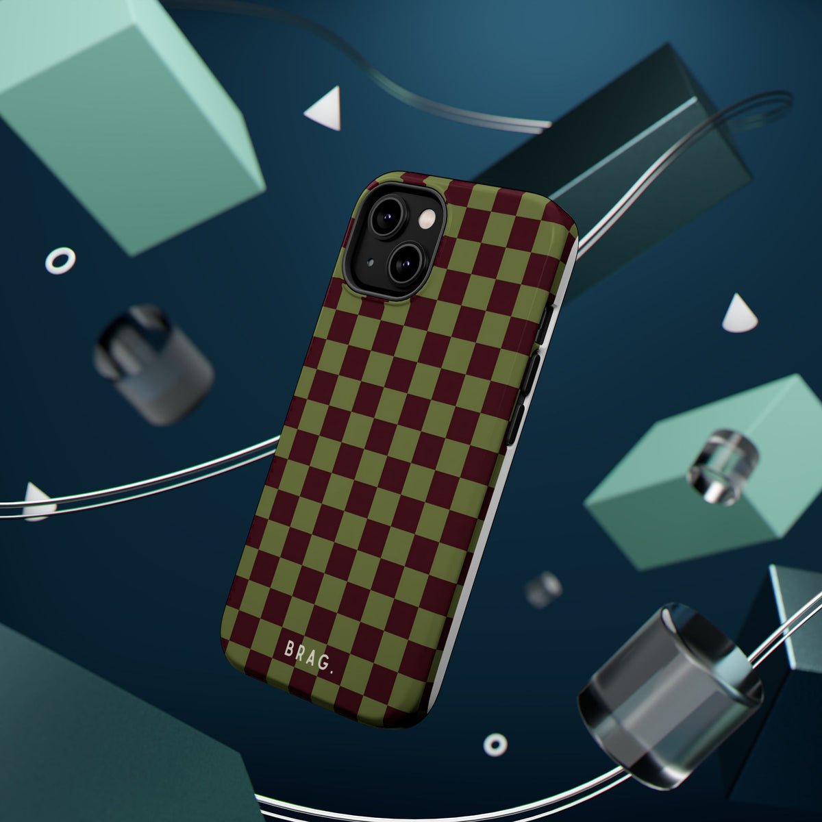 Lucky Check Magnetic Impact-Resistant Phone Case