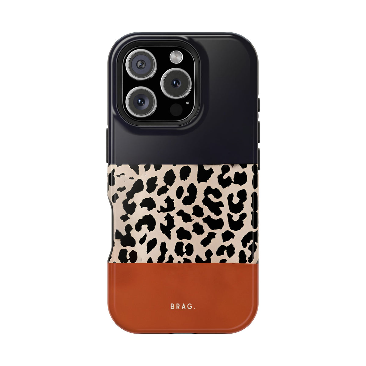 Leopard Block Magnetic Impact-Resistant Phone Case