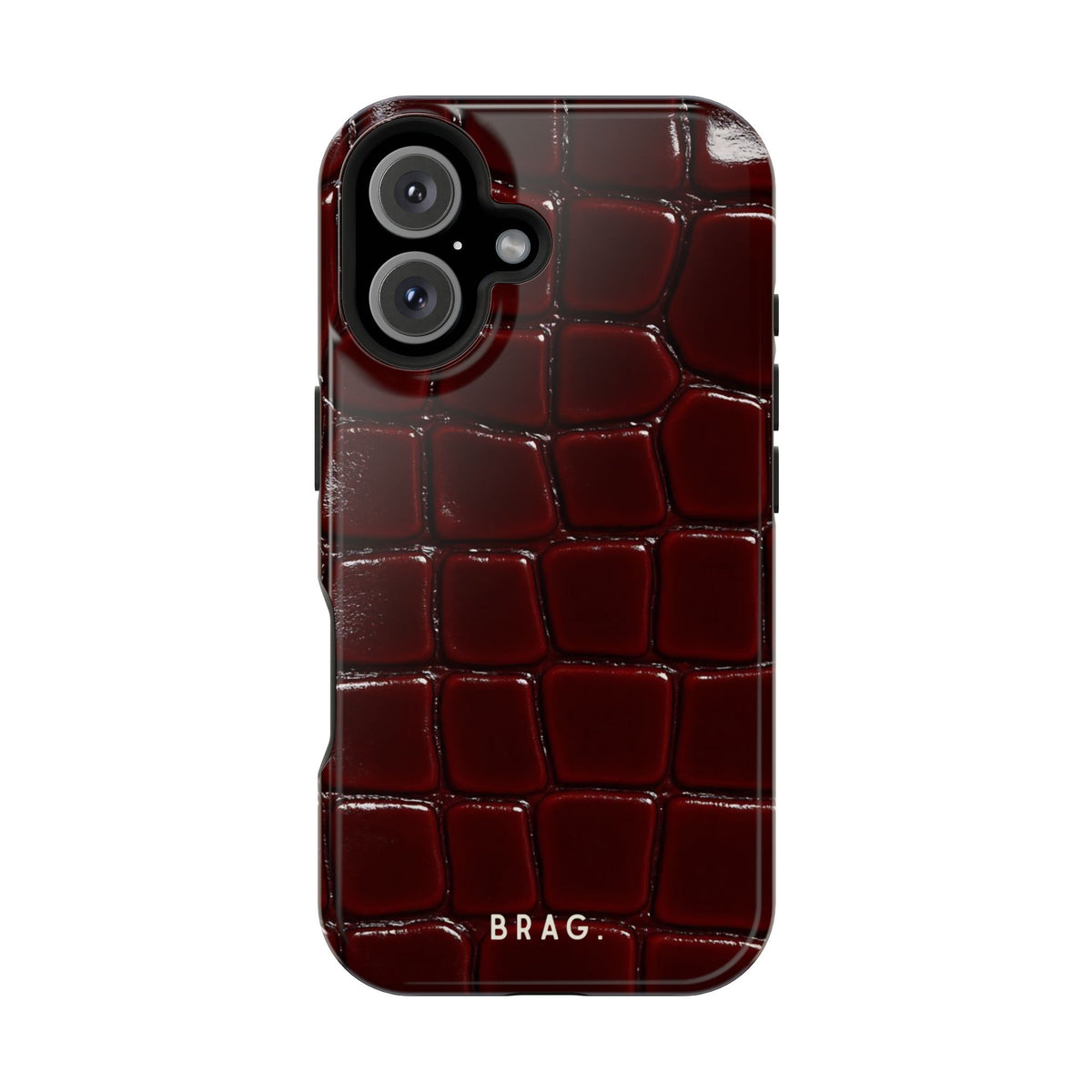 Cherry Leather Magnetic Impact-Resistant Phone Case