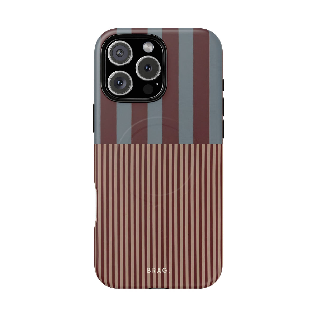 Candy Stripe MagSafe Tough Phone Case — Magnetic Protective Cover