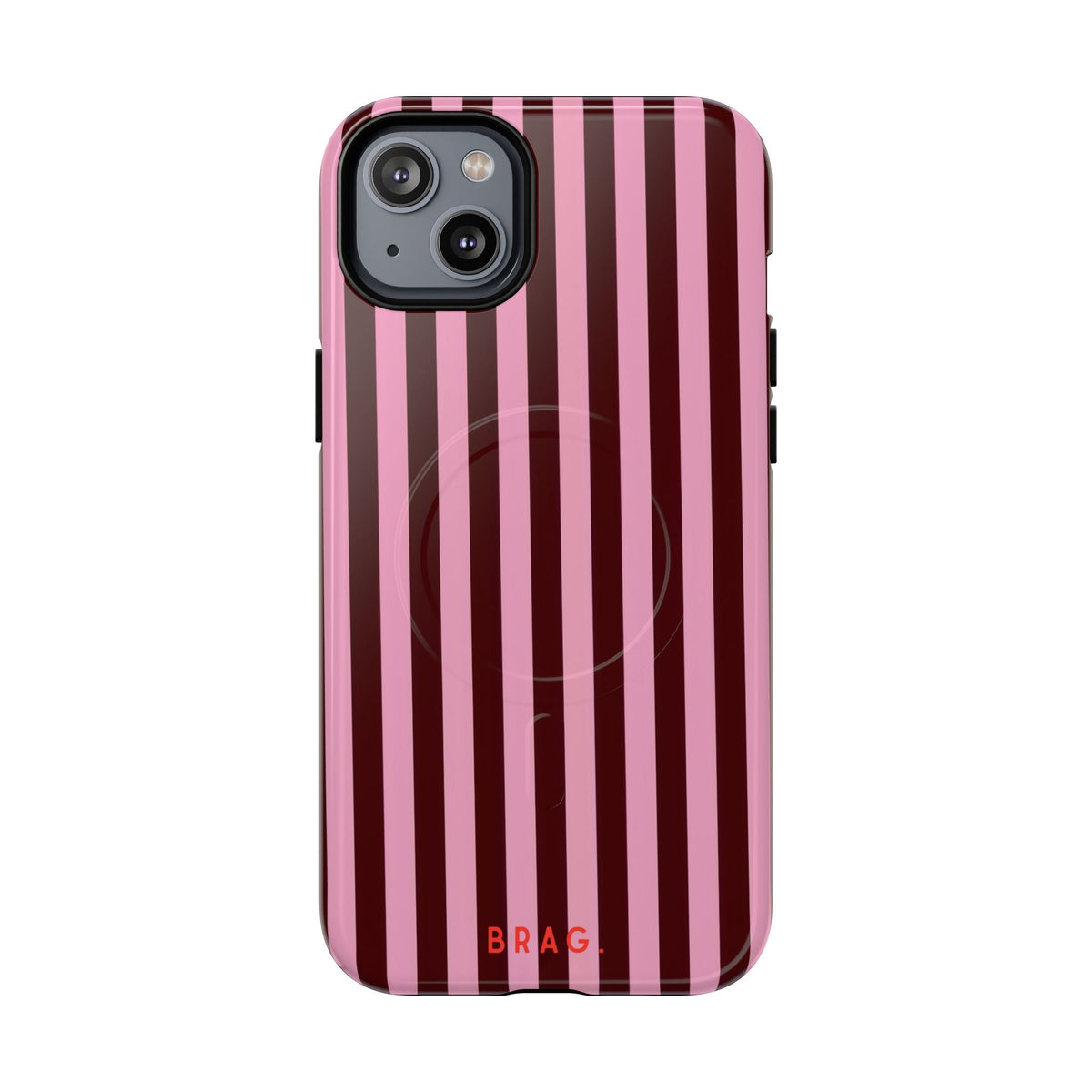 Candy Stripe MagSafe Tough Phone Case — Magnetic Protective Cover