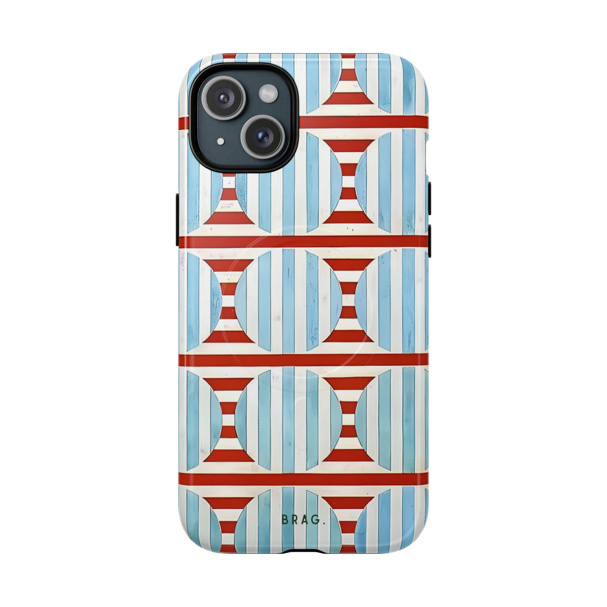 Riviera Stripe MagSafe Tough Phone Case — Magnetic Protective Cover