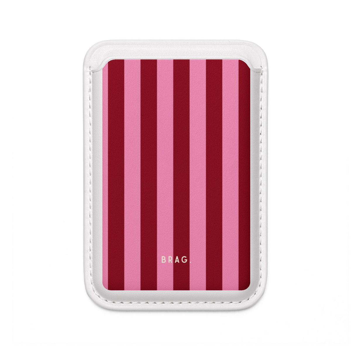 Candy Cane MagSafe Vegan Wallet — Slim Phone Card Holder