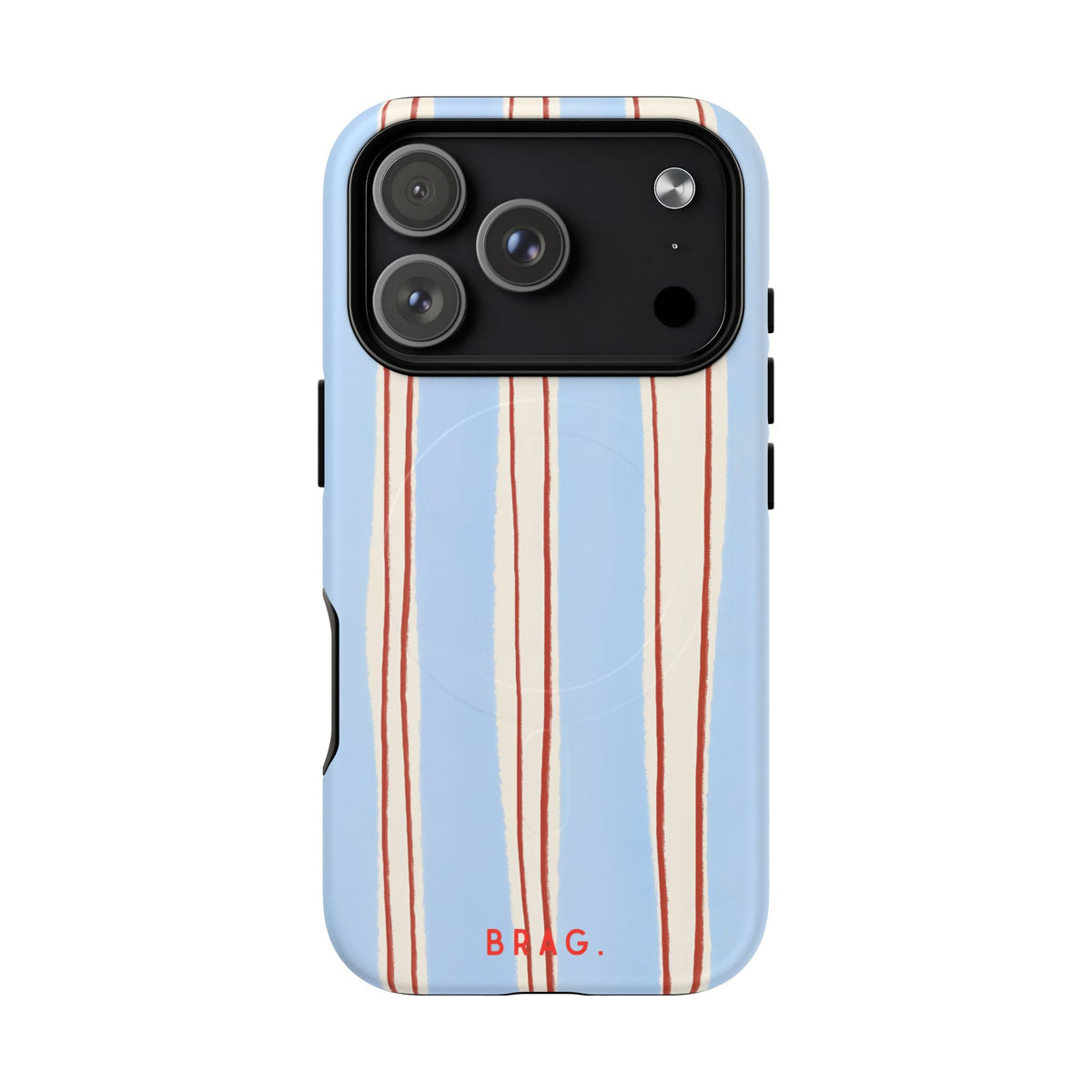 Blue Linen MagSafe Tough Phone Case — Magnetic Protective Cover