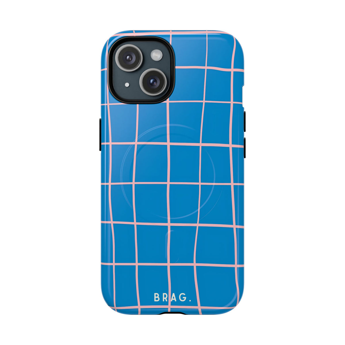 Coastal Grid MagSafe Tough Phone Case — Magnetic Protective Cover