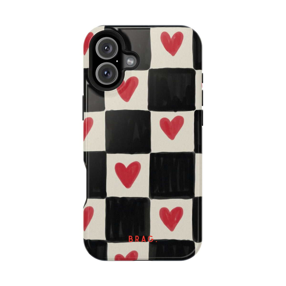 Heart Check Magnetic Impact-Resistant Phone Case