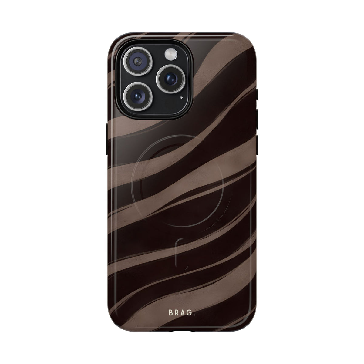 Zebra Wave MagSafe Tough Phone Case — Magnetic Protective Cover