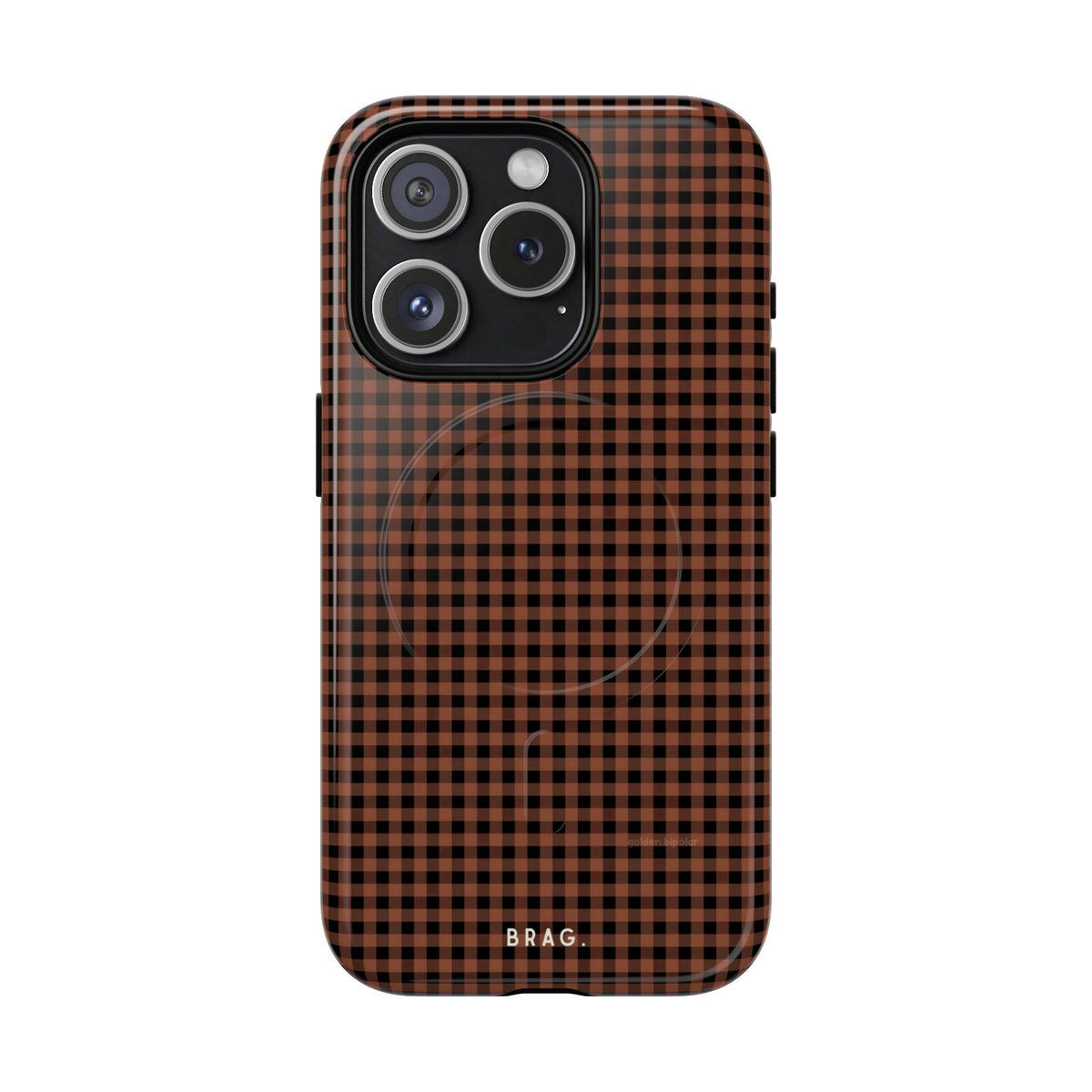 Cafe Check MagSafe Tough Phone Case — Magnetic Protective Cover