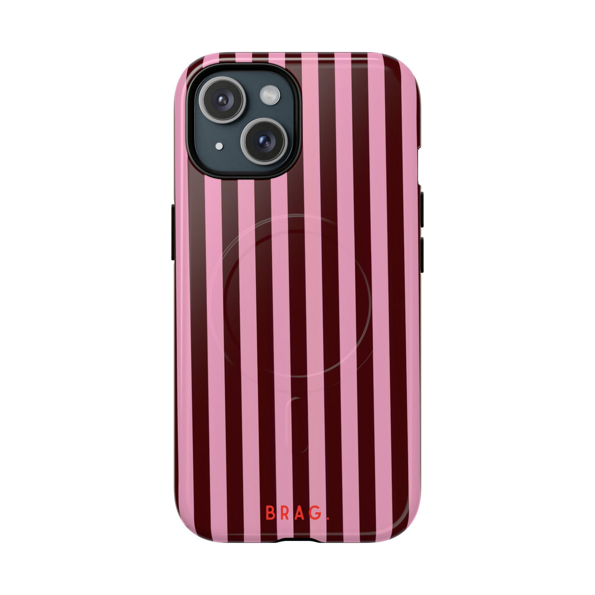 Candy Stripe MagSafe Tough Phone Case — Magnetic Protective Cover