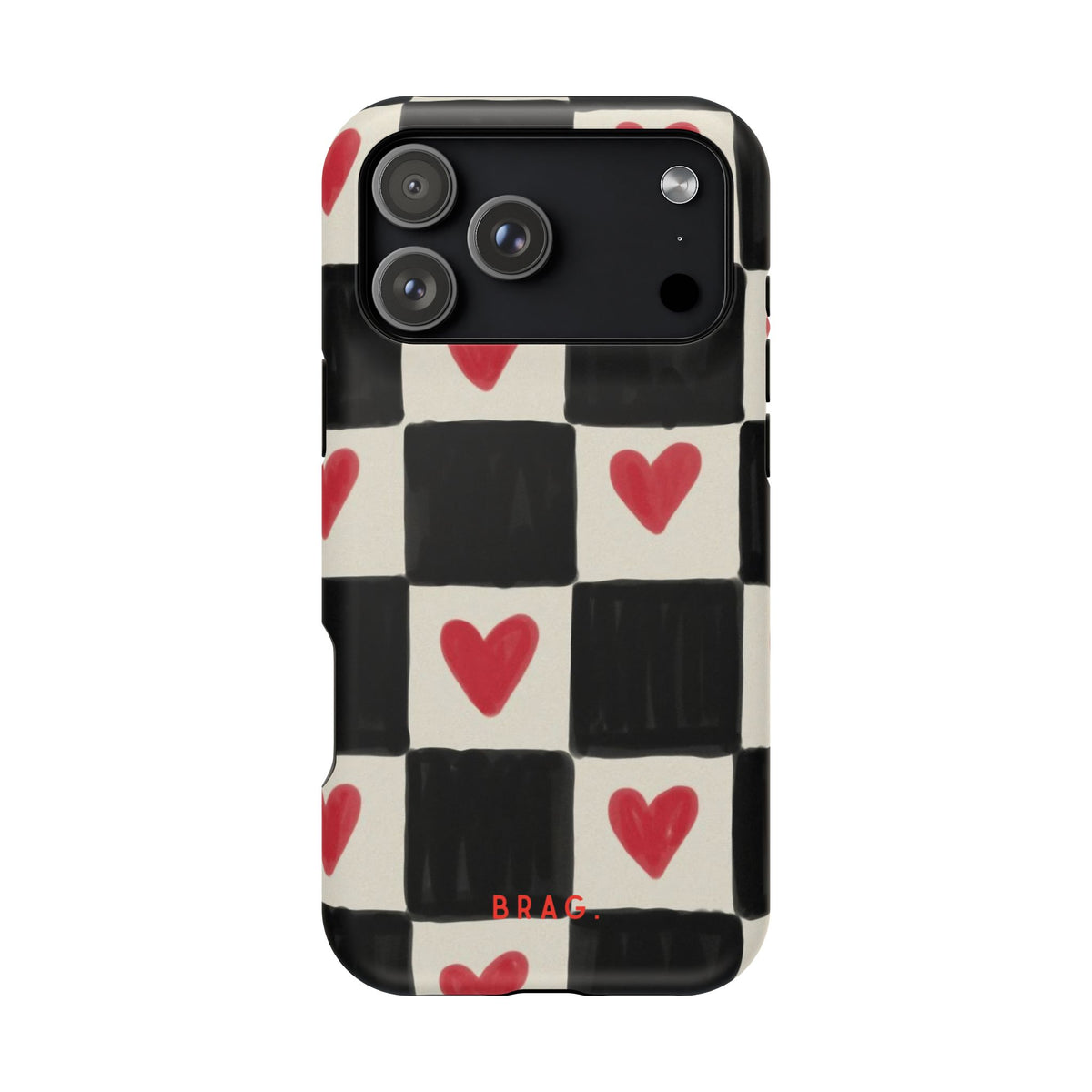 Heart Check Magnetic Impact-Resistant Phone Case