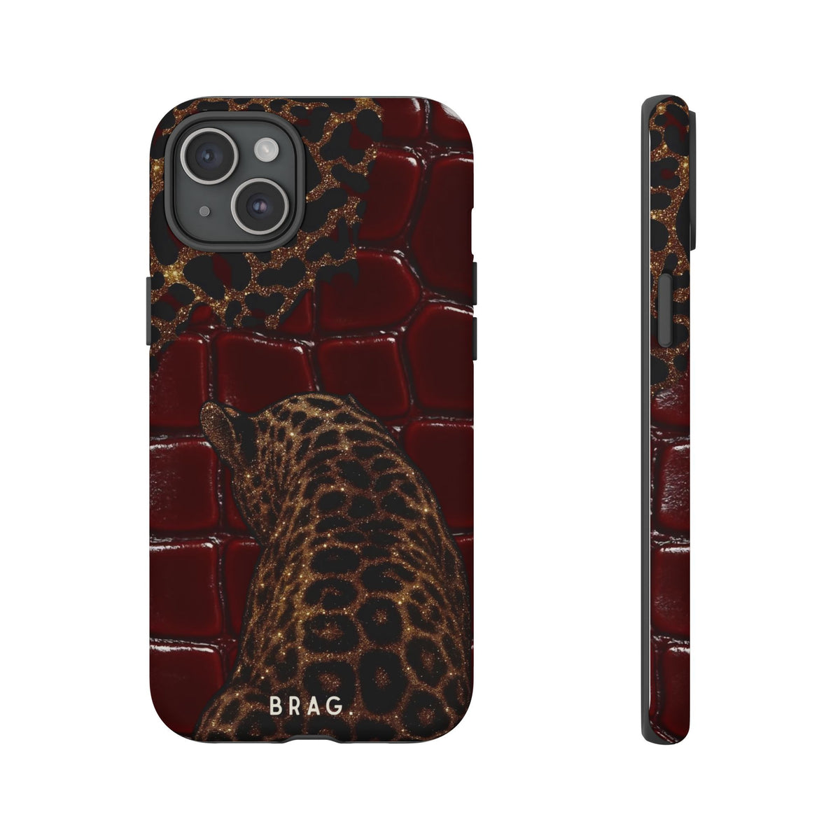 Leopard Lounge Tough Phone Case – Shockproof Protective iPhone Cover