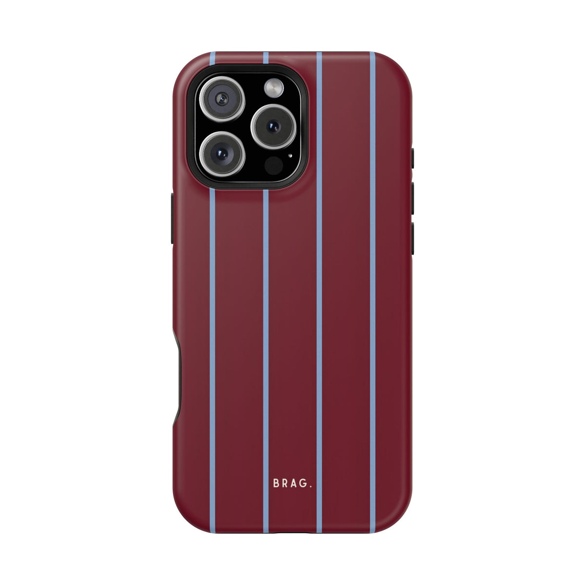 Bordeaux Stripe Magnetic Impact-Resistant Phone Case