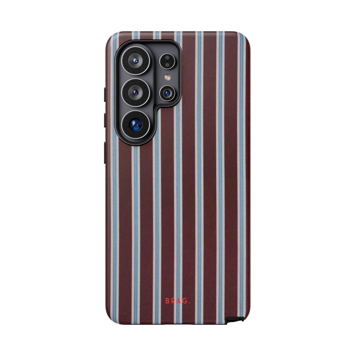Maroon Lines Tough Phone Case – Shockproof Protective iPhone Cover