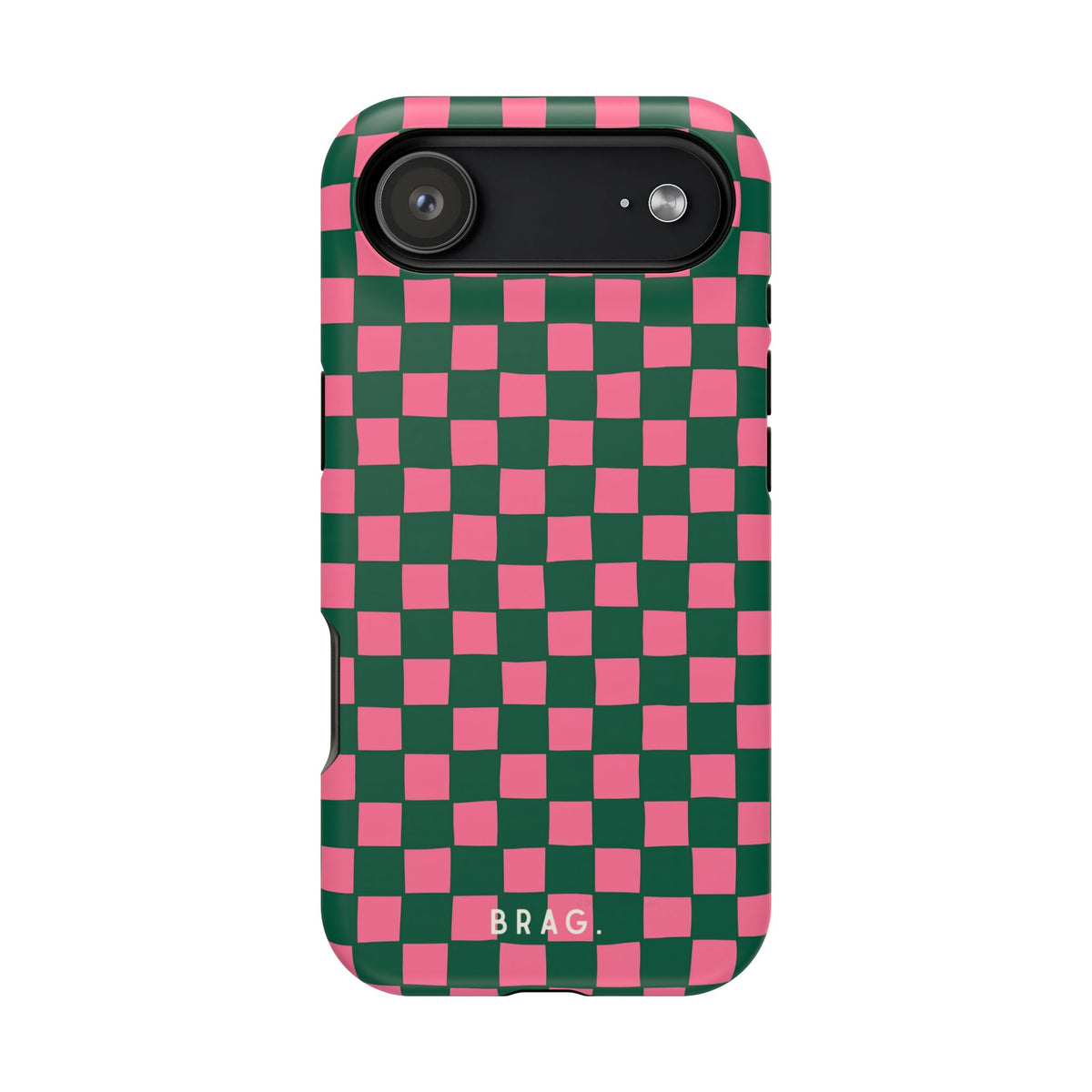 Rasberry Checks Magnetic Impact-Resistant Phone Case