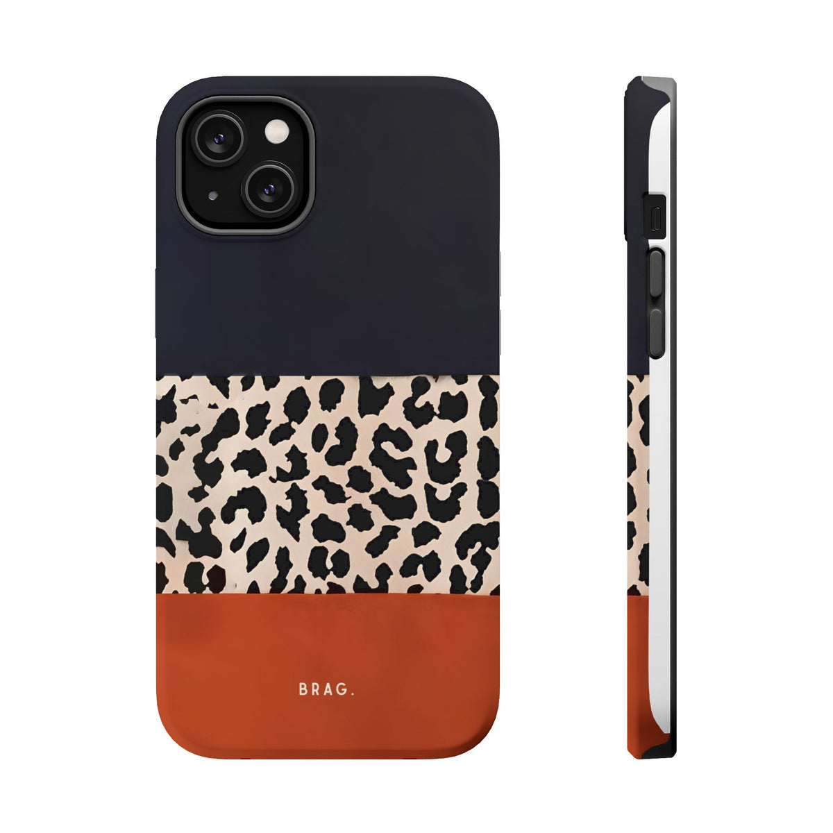 Leopard Block Magnetic Impact-Resistant Phone Case