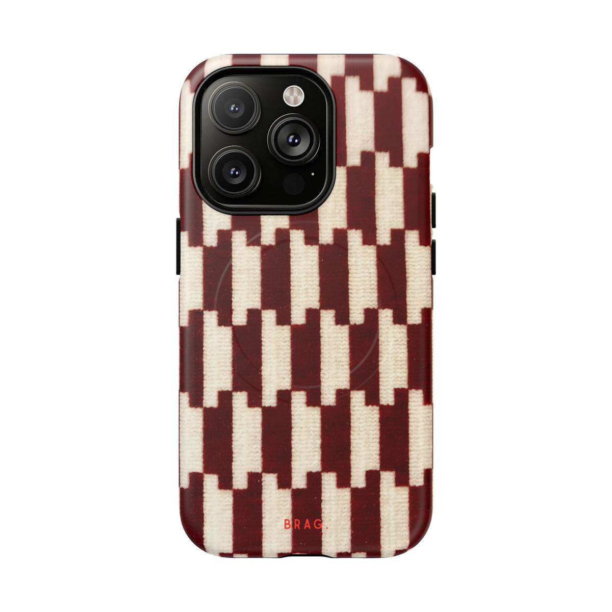 Wine & Cream MagSafe Tough Phone Case — Magnetic Protective Cover