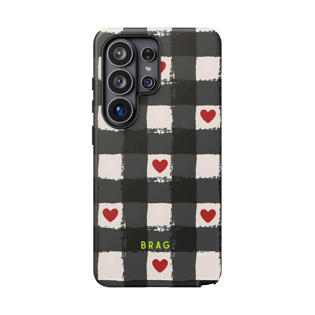 Lucky Heart Tough Phone Case – Shockproof Protective iPhone Cover