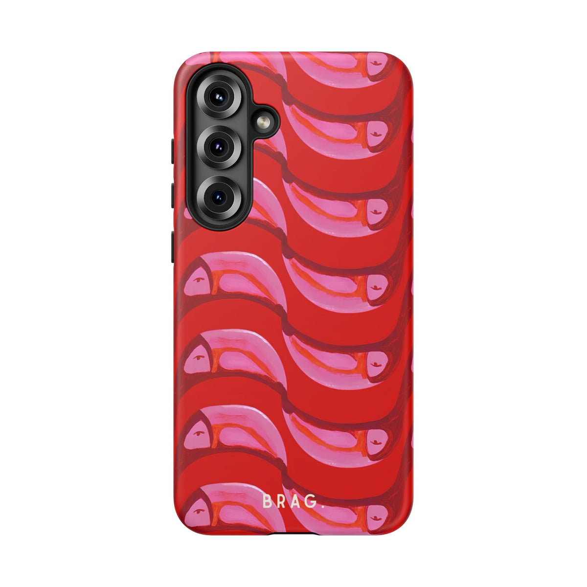 Pink Current Tough Phone Case – Shockproof Protective iPhone Cover