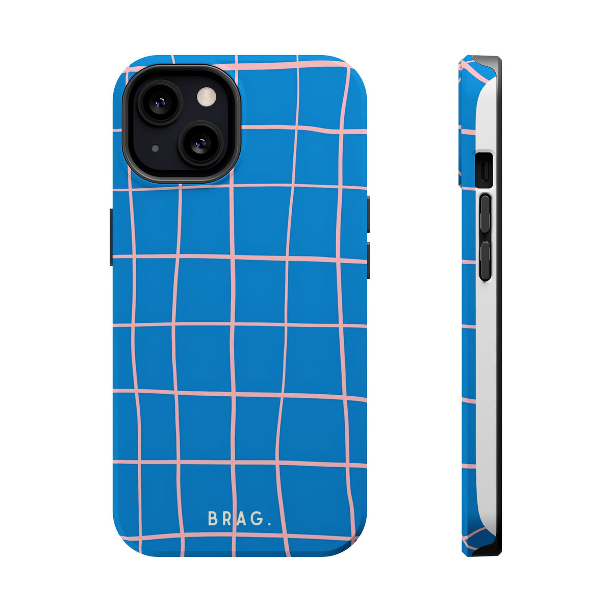 Coastal Grid Magnetic Impact-Resistant Phone Case