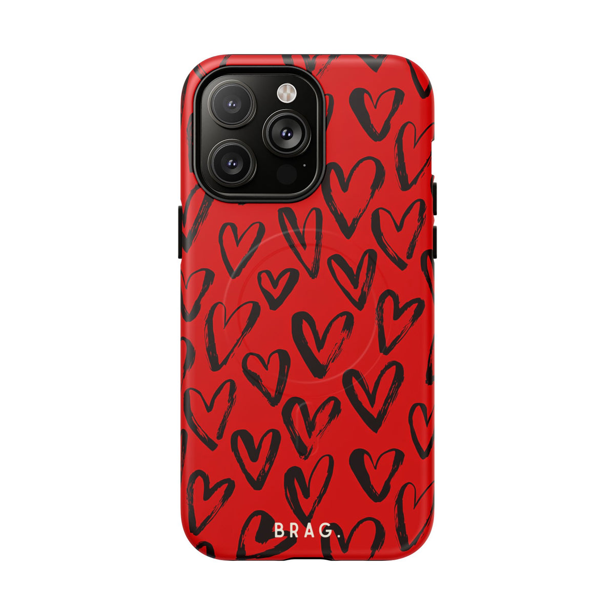 Fire Heart MagSafe Tough Phone Case — Magnetic Protective Cover