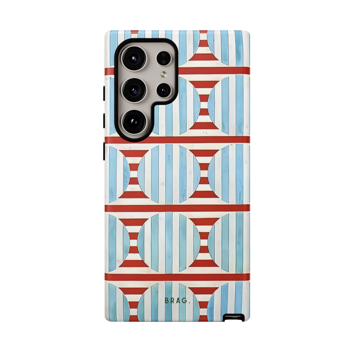 Riviera Stripe Tough Phone Case – Shockproof Protective iPhone Cover
