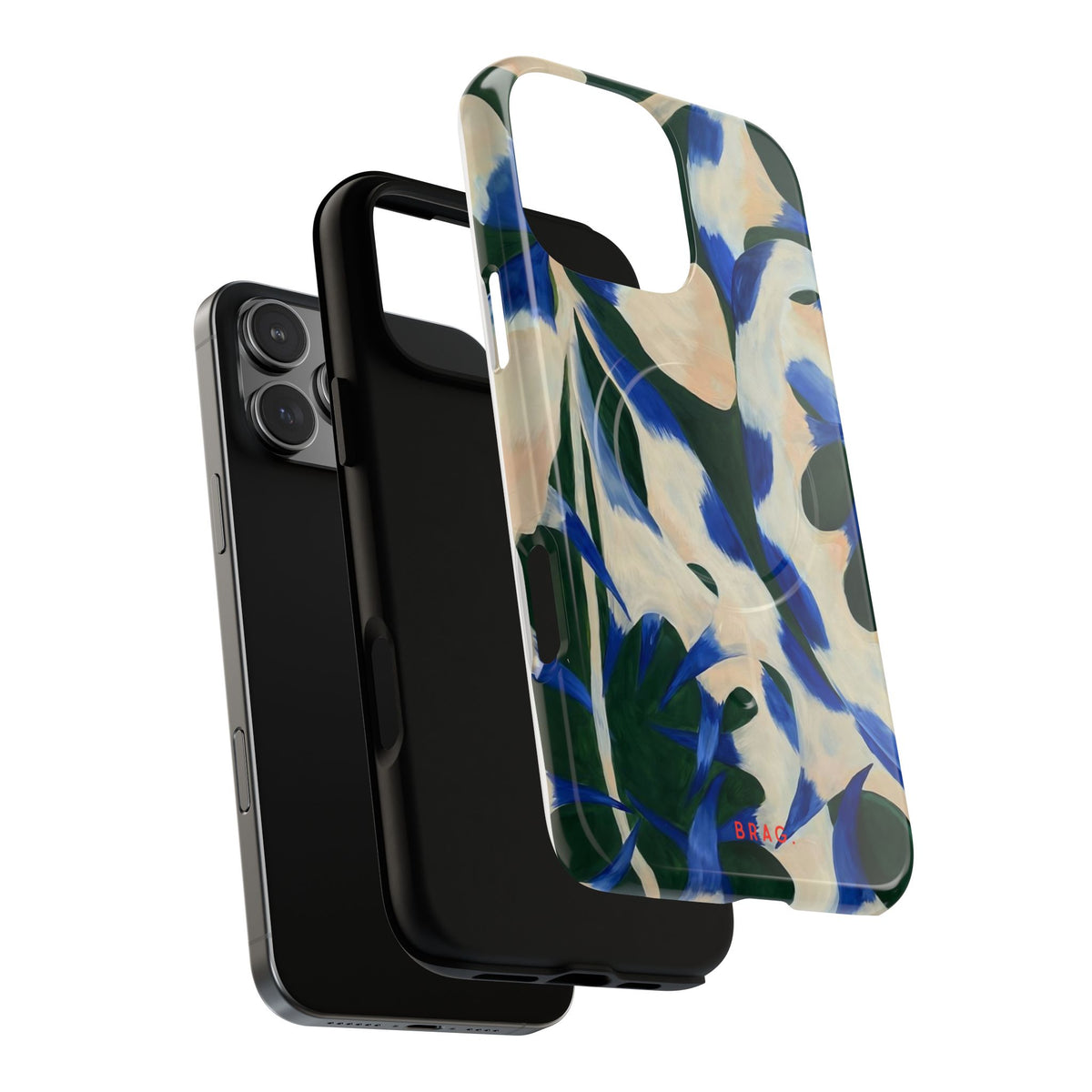 Blue Garden MagSafe Tough Phone Case — Magnetic Protective Cover