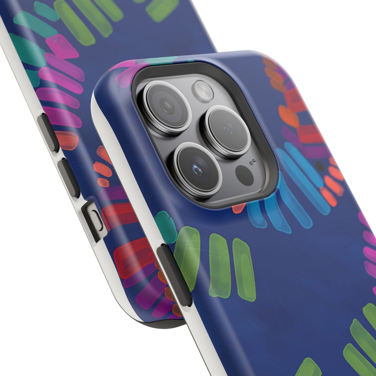 Blue Palm Magnetic Impact-Resistant Phone Case