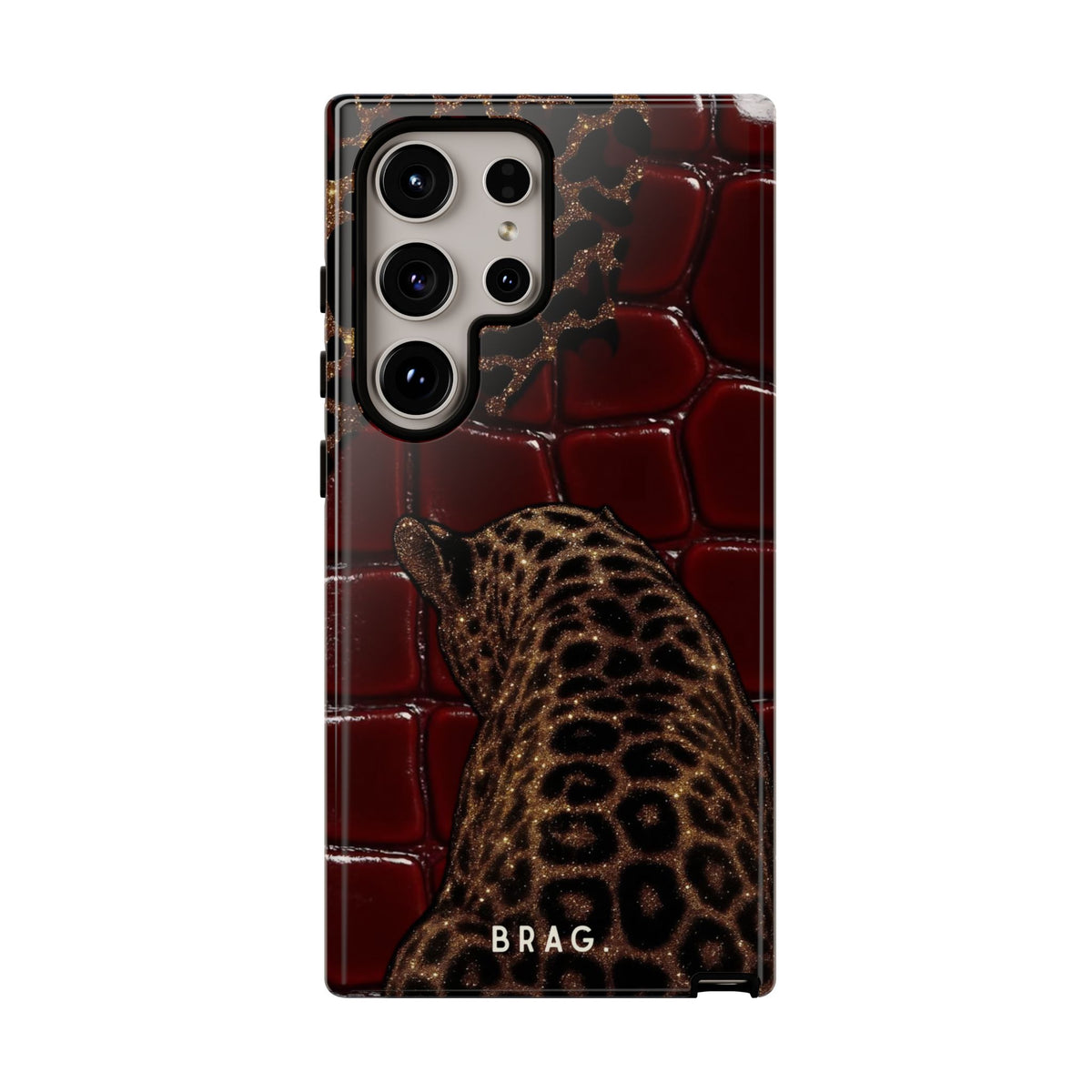 Leopard Lounge Tough Phone Case – Shockproof Protective iPhone Cover