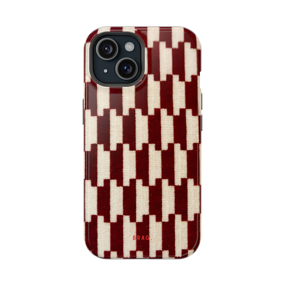 Wine & Cream Magnetic Impact-Resistant Phone Case