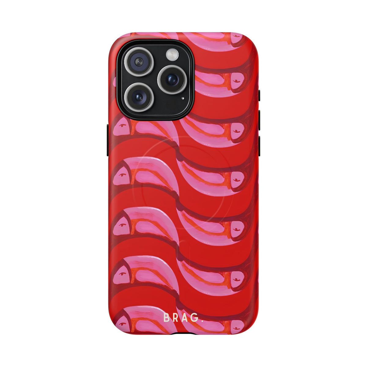 Pink Current MagSafe Tough Phone Case — Magnetic Protective Cover