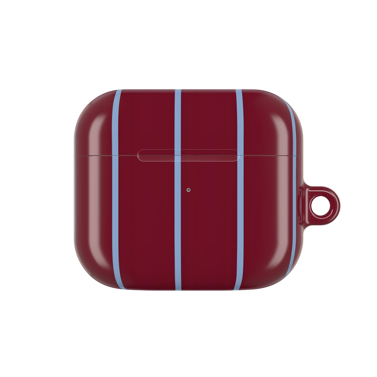 Bordeaux Stripe AirPod Case – Slim Protective Charging Case