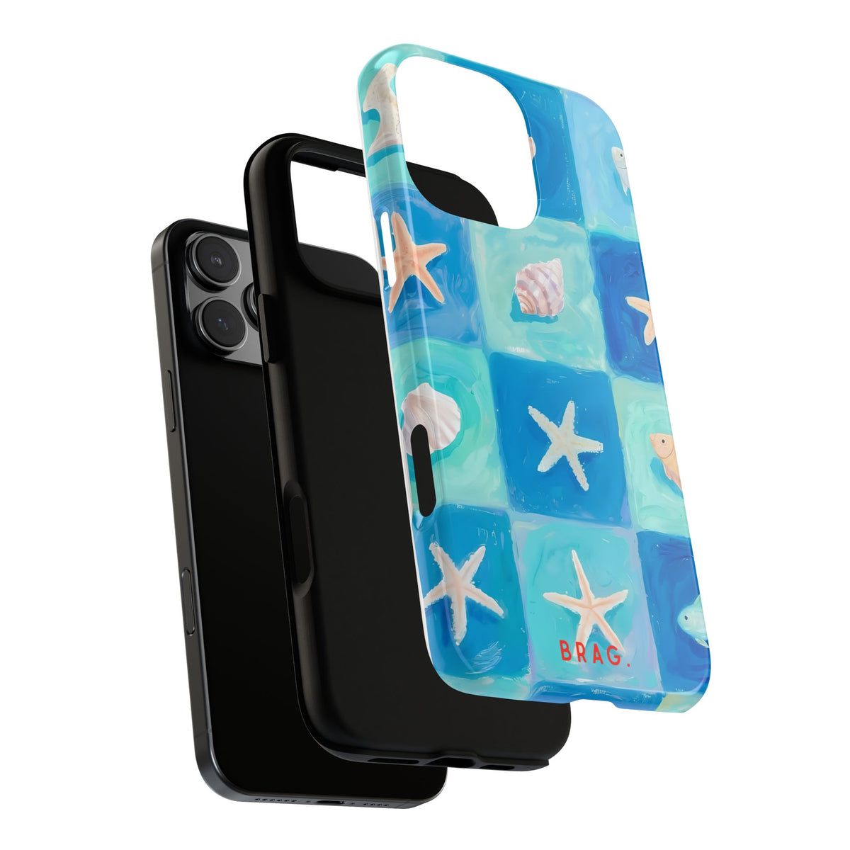 Saltwater Tiles Tough Phone Case – Shockproof Protective iPhone Cover